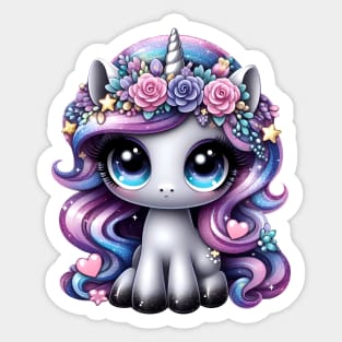 Y2K glitter pony unicorn Sticker